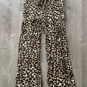 Leopard boho style pants